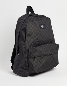 Черно-серый рюкзак в шахматную клетку Vans Old Skool-Черный цвет