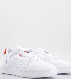 Красные и белые кроссовки с несколькими логотипами в виде кошки Puma CA Pro эксклюзивно для ASOS-Белый