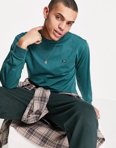 Зеленый классический лонгслив Vans Off The Wall-Зеленый цвет