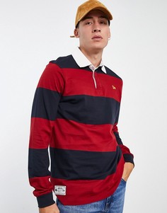 Темно-синяя футболка регби в полоску New Era-Темно-синий