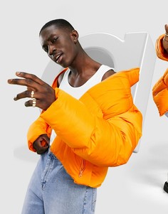 Оранжевый пуховик ASOS DESIGN-Оранжевый цвет