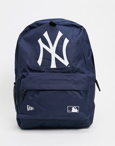 Темно-синий рюкзак с логотипом New Era-Черный