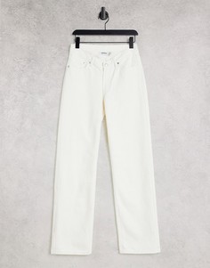 Белые джинсы из органического хлопка Weekday Twin-Белый