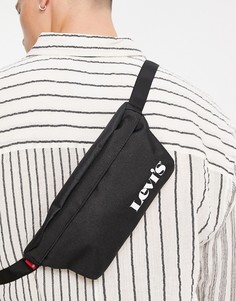 Черная сумка-кошелек на пояс с маленьким логотипом Levis-Черный цвет Levis®