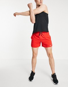 Красные шорты длиной 5 дюймов Nike Running Flex Stride-Красный
