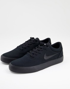 Черные парусиновые кроссовки Nike SB Chron 2-Черный цвет