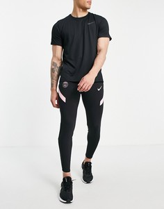 Черные джоггеры с логотипом клуба Paris Saint-Germain Nike Football Dri-FIT Strike-Черный цвет