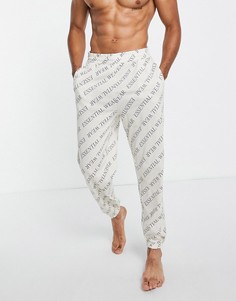 Oversized-джоггеры для дома со сплошным принтом "Essential Wear" ASOS DESIGN-Разноцветный