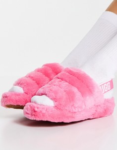 Розовые слиперы Ugg Fluff Yeah-Розовый цвет