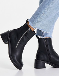 Черные ботинки ASOS DESIGN Avery-Черный цвет