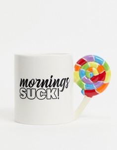 Кружка "Mornings Suck" Big Mouth-Белый