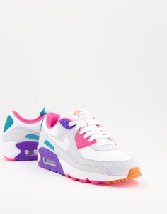 Разноцветные кроссовки Nike Air Max 90-Серый