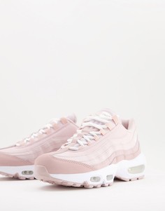 Кроссовки пастельных розовых тонов Nike Air Max 95-Розовый цвет