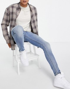 Светлые джинсы из органического хлопка Topman-Голубой