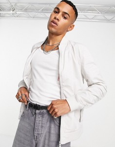 Серый бомбер AllSaints Bassett