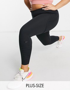 Черные леггинсы длиной 7/8 Nike Training Plus One Sculpt Luxe-Черный цвет