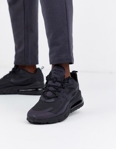 Кроссовки трех оттенков черного Nike Air Max 270 React AO 4971-003-Черный