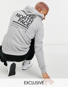 Худи серого цвета The North Face Message – эксклюзивно для ASOS-Серый