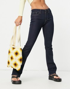 Темно-синие джинсы с легким клешем Levis 715-Голубой Levis®