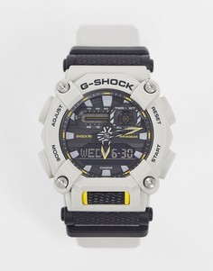 Бежевые часы в стиле унисекс с силиконовым ремешком Casio G Shock GA900HC-Светло-бежевый цвет