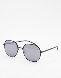 Круглые солнцезащитные очки Hugo Boss 1107/F/S-Серебристый