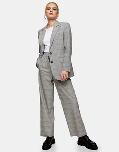 Джоггеры в монохромную клетку Topshop-Многоцветный