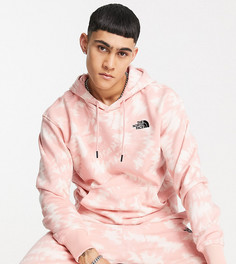 Розовый худи с принтом тай-дай The North Face Essential – эксклюзивно для ASOS-Розовый цвет