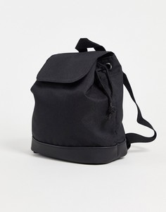 Черный нейлоновый маленький рюкзак в стиле ретро ASOS DESIGN-Черный цвет