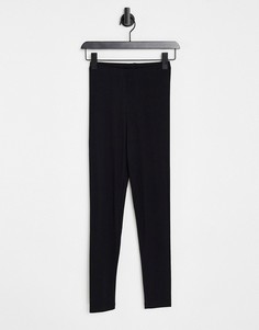 Базовые черные леггинсы длиной до щиколотки Topshop-Черный цвет