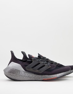 Красно-серые кроссовки adidas Training Ultraboost 21-Серый