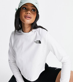 Белый укороченный лонгслив The North Face – эксклюзивно для ASOS