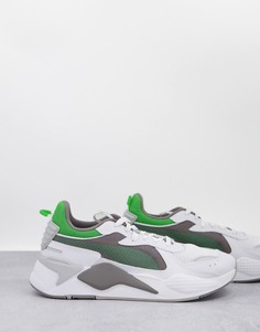 Белые с серым кроссовки Puma RS-X Hard Drive-Белый