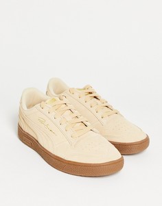 Бежевые однотонные кроссовки Puma Ralph Sampson-Розовый цвет