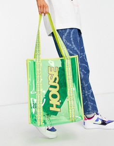 Зеленая сумка-тоут из ПВХ House of Holland-Зеленый