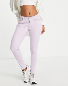 Сиреневые зауженные джинсы с классической талией Tommy Jeans Nora-Фиолетовый цвет