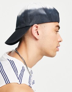Черная бейсболка с принтом тай-дай Jack & Jones-Черный цвет