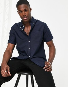 Оксфордская рубашка с короткими рукавами Ben Sherman-Темно-синий