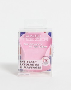 Розовая массажная и отшелушивающая щетка для кожи головы Tangle Teezer-Бесцветный