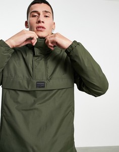 Куртка без застежки цвета хаки Jack & Jones Originals-Зеленый цвет