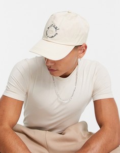 Серая 6-панельная бейсболка с логотипом ASOS Actual-Серый