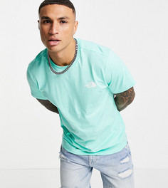 Футболка зеленого/белого цветов The North Face Simple Dome – эксклюзивно для ASOS-Зеленый цвет