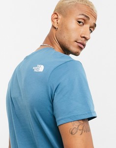 Синяя футболка The North Face-Голубой