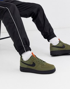 Кроссовки цвета хаки BQ4326-200 Nike Air Force 1-Зеленый цвет