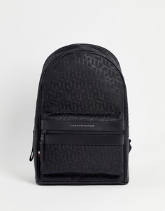 Черный рюкзак с логотипом-монограммой Tommy Hilfiger-Черный цвет