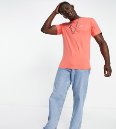 Футболка кораллового цвета с маленьким логотипом Vans – эксклюзивно для ASOS-Розовый цвет