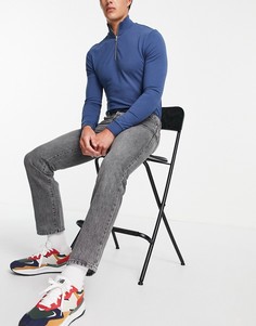 Серые прямые джинсы Topman-Серый