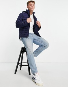 Темно-синий складывающийся пуховик с капюшоном Polo Ralph Lauren Golf RLX