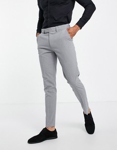 Серые брюки скинни ASOS DESIGN-Серый