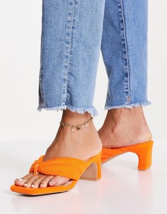 Оранжевые махровые сандалии с перемычкой между пальцами RAID Naryn-Оранжевый цвет