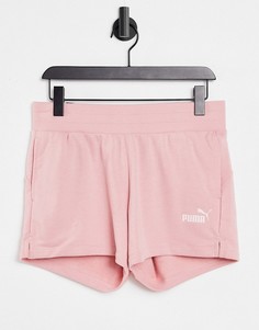 Розовые трикотажные шорты Puma-Розовый цвет